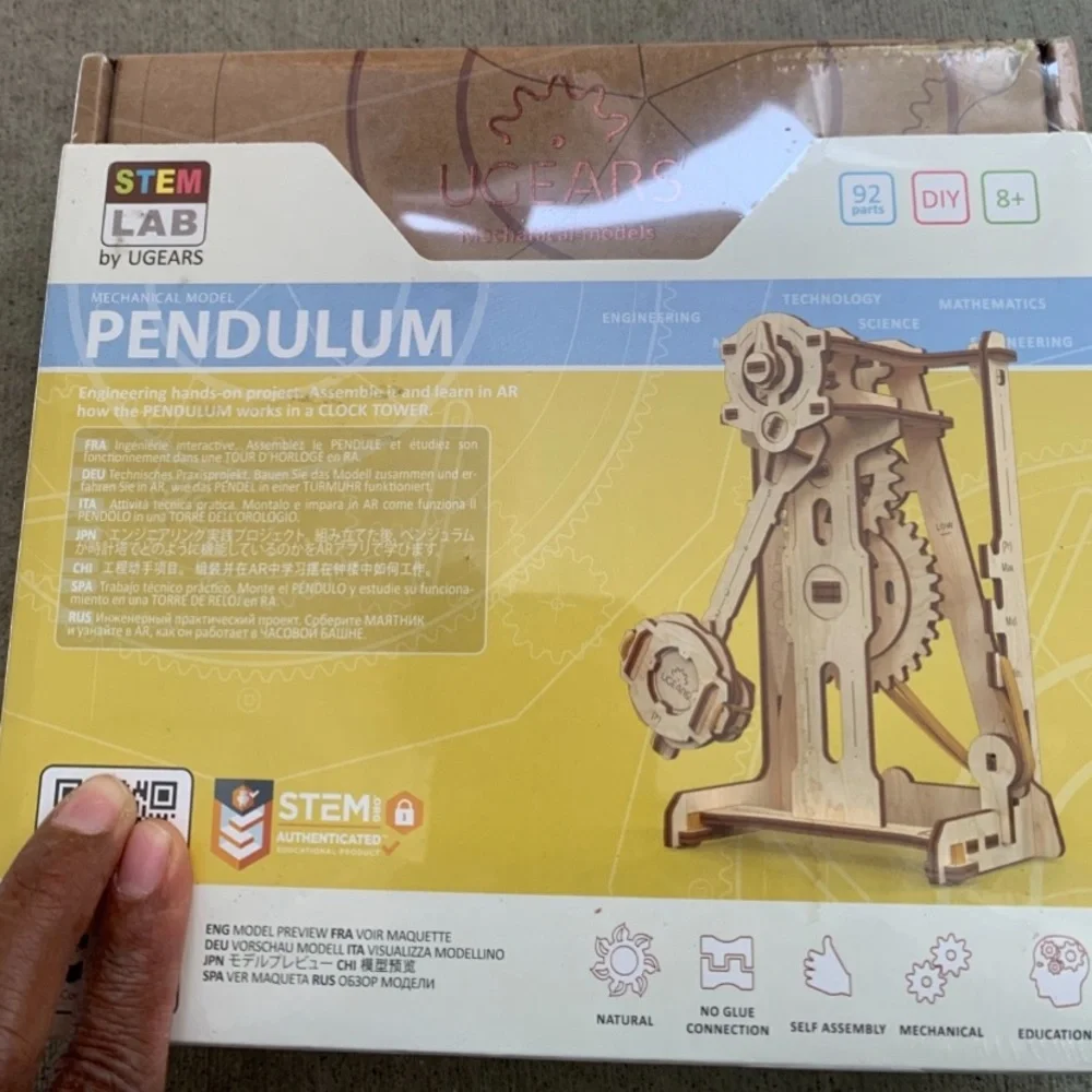 STEM Lab Pendulum Model Kit - Natural Wood